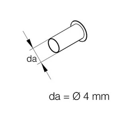 Втулка стальная 4 мм (1 шт)