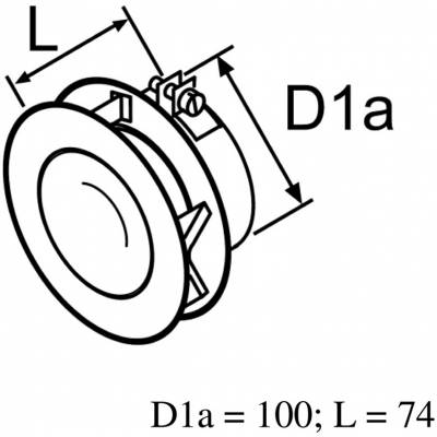 Дефлектор d 100мм (металл)